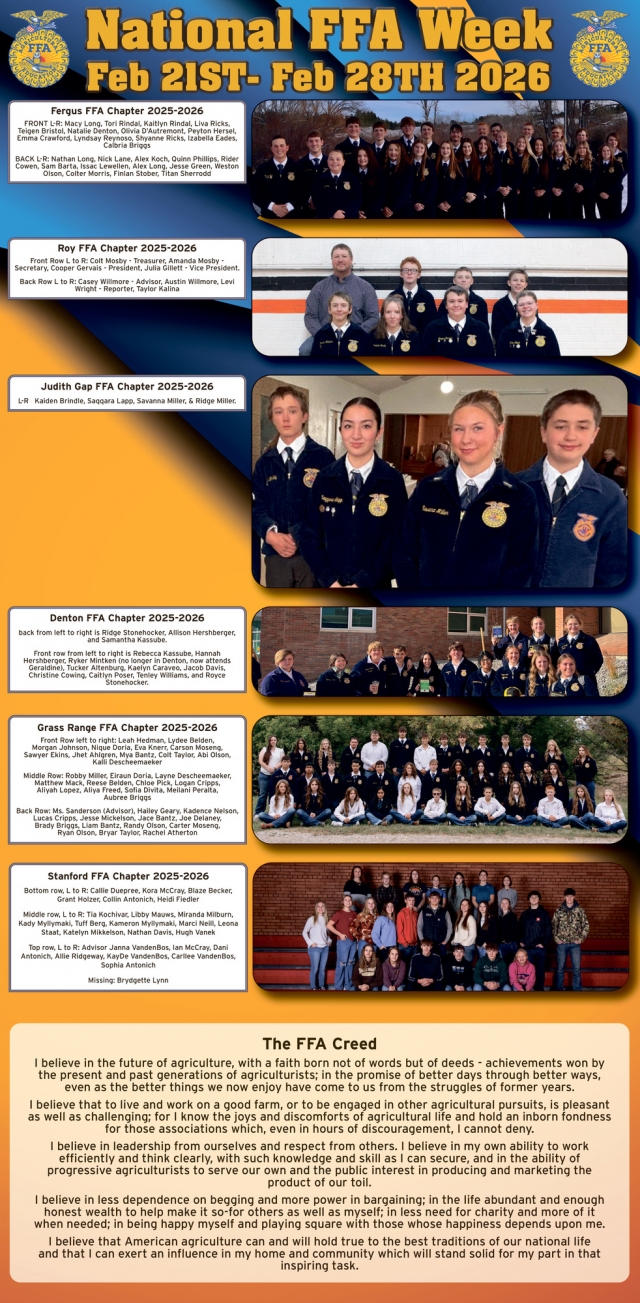 National FFA Week, Miles Community College, Miles City, MT