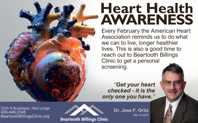Heart Health Awareness, Beartooth Billings Clinic, Red Lodge, MT
