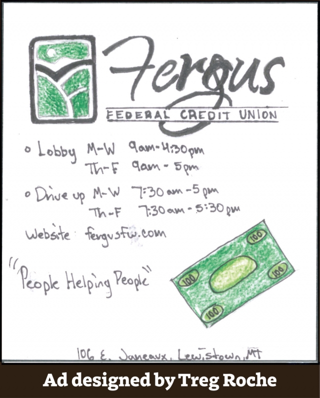 People Helping People, Fergus Federal Credit Union, Lewistown, MT