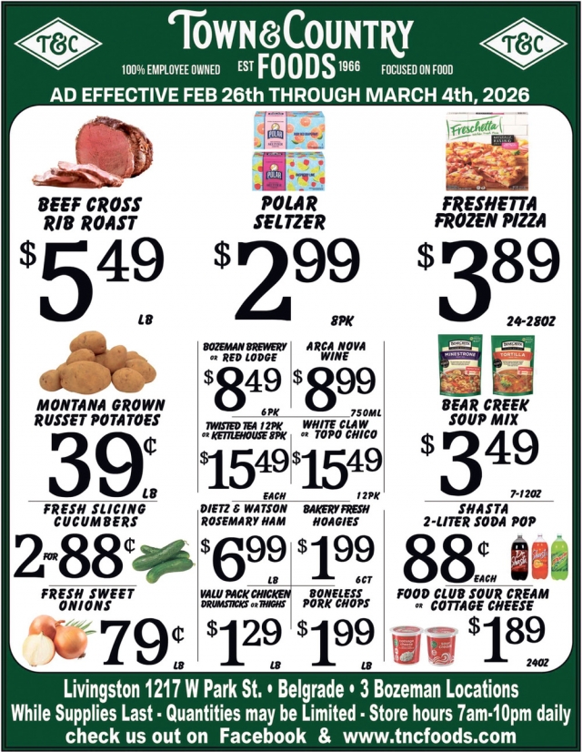 Foods, Town & Country Foods - Bozeman, Bozeman, MT