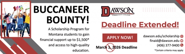 Buccaneer Bounty!, Dawson Community College, Glendive, MT