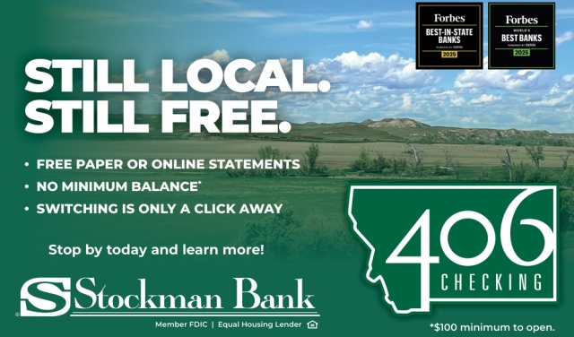 Free Paper or Online Statements, Stockman Bank