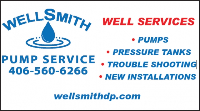 Well Services, Wellsmith Pump Service, Whitehall, MT