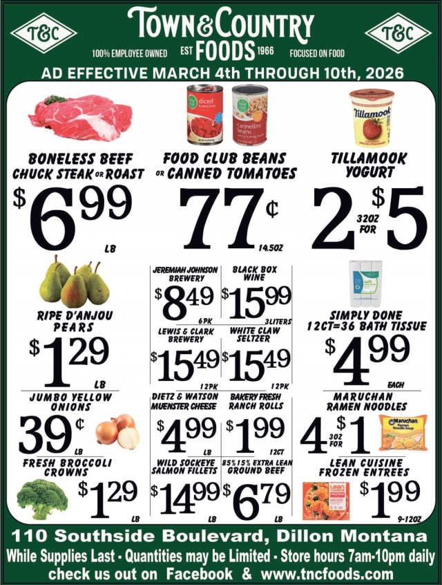 Foods, Town & Country Foods - Dillon, Dillon, MT