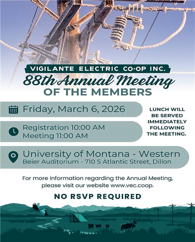 88th Annual Meeting of The Members, Vigilante Electric Cooperative, Dillon, MT