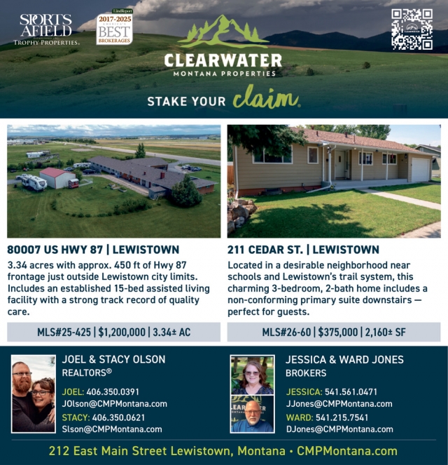 Stake Your Claim, Clearwater Montana Properties - Joel & Stace Olson