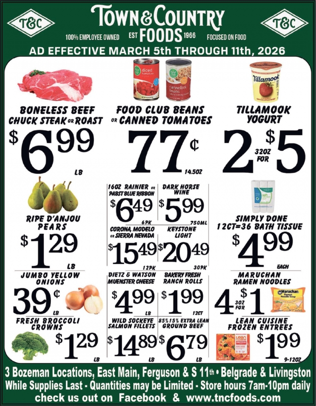 Foods, Town & Country Foods - Bozeman, Bozeman, MT