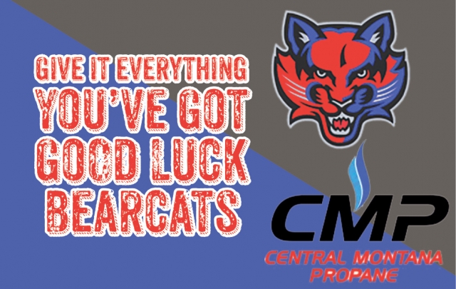 Good Luck Bearcats, Central Montana Propane, Lewistown, MT
