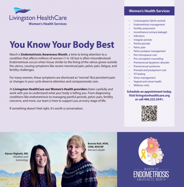 You Know Your Body Best, Livingston Healthcare, Livingston, MT
