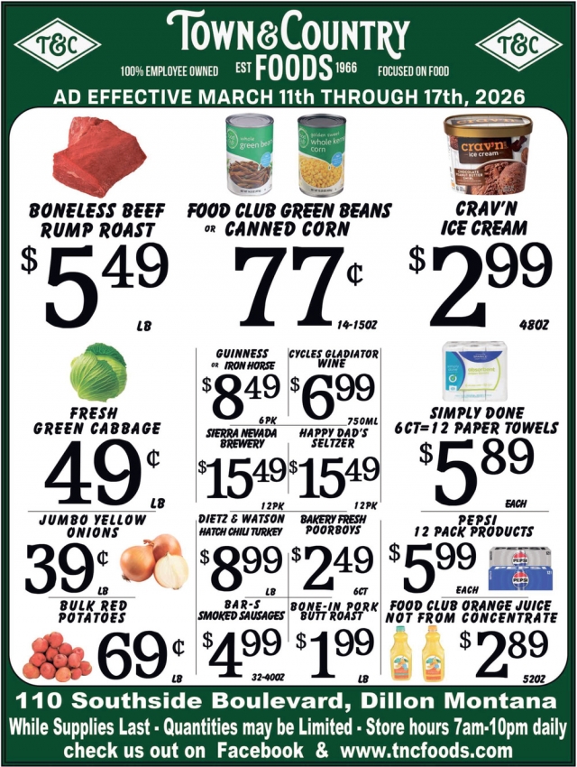 Foods, Town & Country Foods - Dillon, Dillon, MT