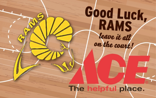 Good Luck, RAMS, Lewiston Ace Hardware, Lewistown, MT