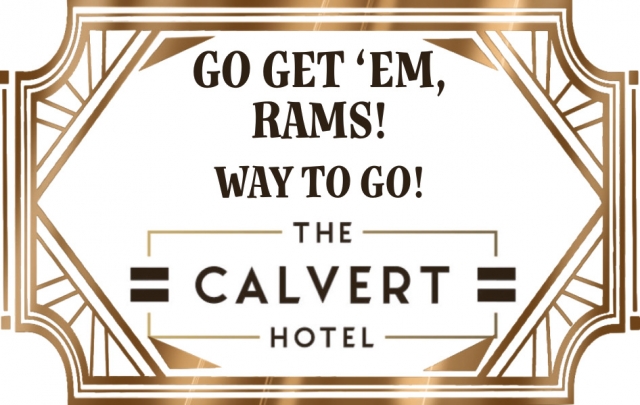 Go Get 'em, Rams!, The Calvert Hotel, Lewistown, MT