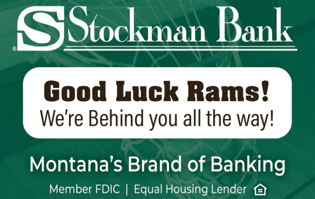 Good Luck Rams!, Stockman Bank