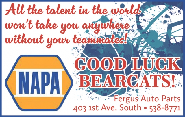 Good Luck Bearcats!, Napa - Lewistown, Lewistown, MT