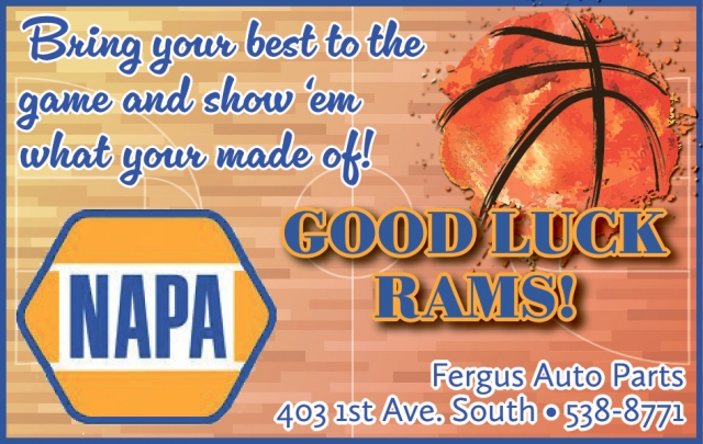 Good Luck Rams!, Napa - Lewistown, Lewistown, MT