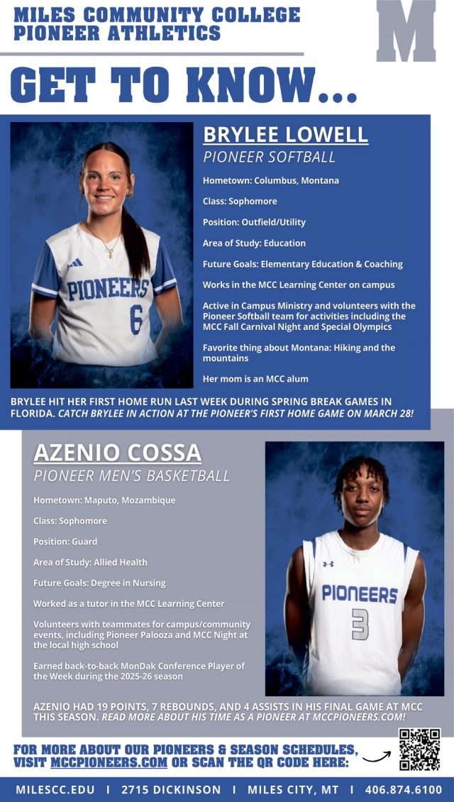 Get to Know..., Miles Community College, Miles City, MT