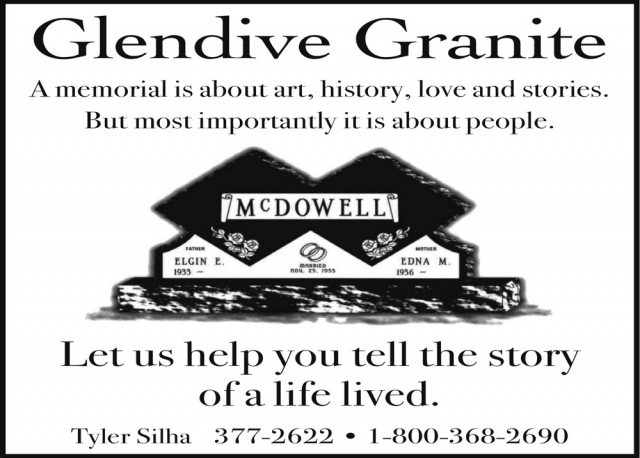 Monuments, Glendive Granite