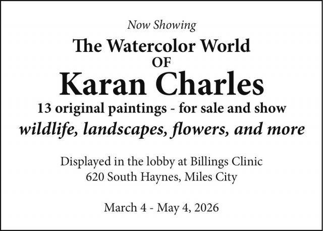 13 Original Paintings, The Watercolor World of Karan Charles (March 4 - May 4, 2026)