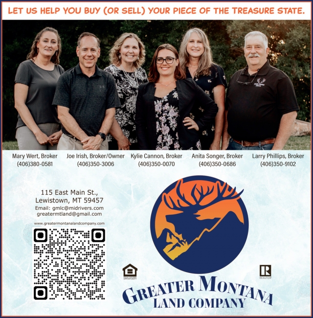 Let Us Help You Buy (or Sell) Your Piece of The Treasure State., Greater MT Land Company, Lewistown, MT