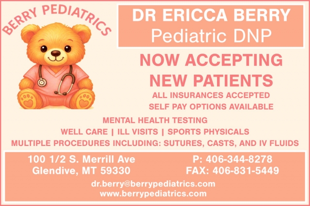 Dr. Ericca Berry, Berry Pediatrics, Glendive, MT