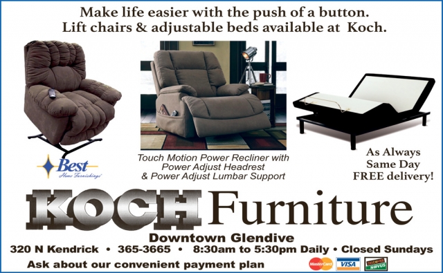 Furniture Services, Koch Furniture, Glendive, MT