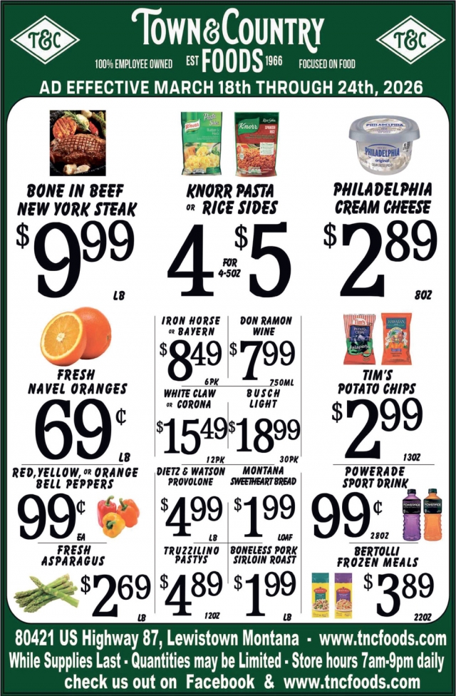 Foods, Town & Country Foods - Lewiston, Lewistown, MT