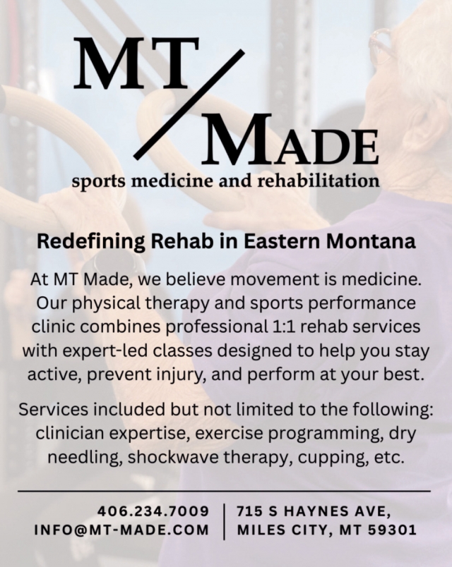 Redefining Rehab in Eastern Montana, MT Made Sports Medicine and Rehab