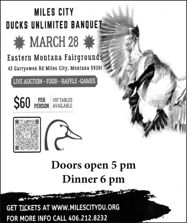 Live Auction, Miles City Ducks Unlimited Annual Banquet (March 28, 2026)