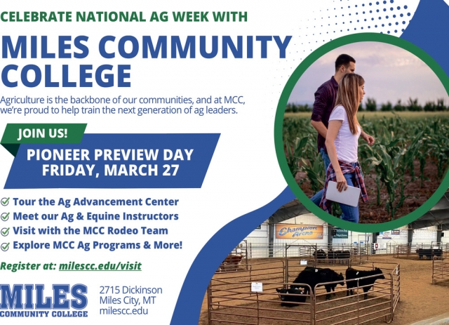 Celebrate National Ag Week, Miles Community College, Miles City, MT
