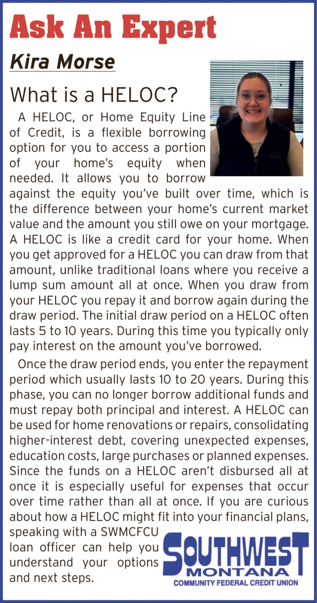 Ask an Expert, Southwest Montana Community Federal Credit Union, Dillon, MT