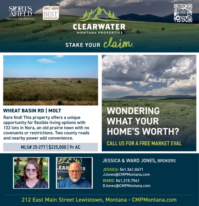 Wheat Basin Rd / Molt, Clearwater Montana Properties - Jessica & Ward Jones