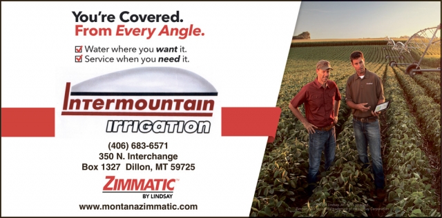 You're Covered. from Every Angle., Intermountain Irrigation, Dillon, MT