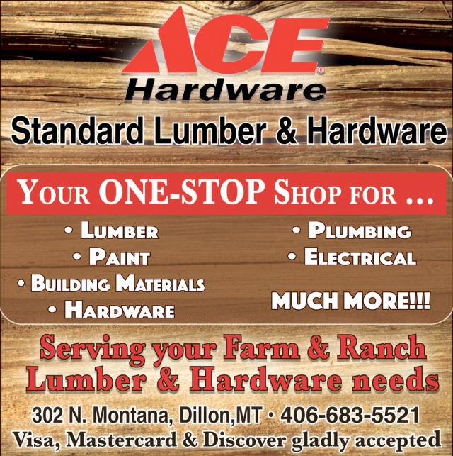Building Materials, Ace Standard Lumber & Hardware, Dillon, MT