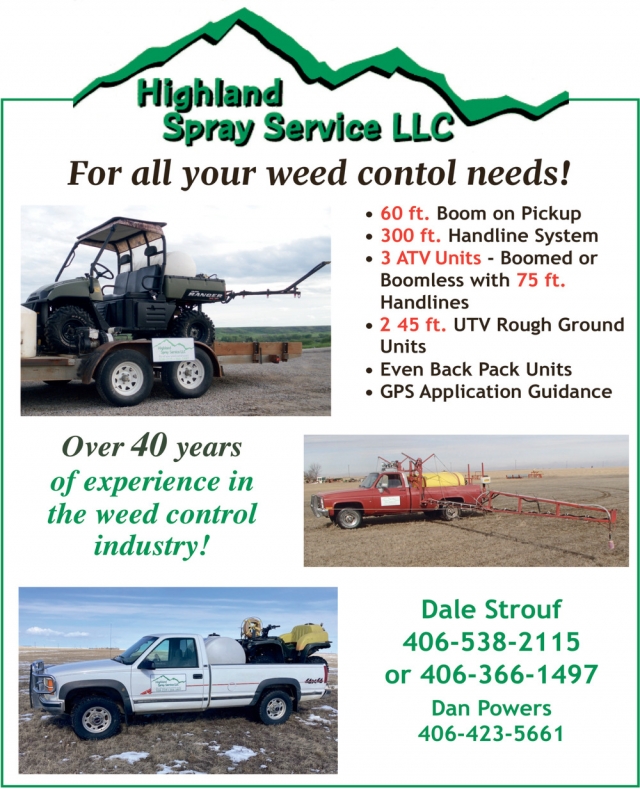 For All Your Weed Control Needs!, Highland Spray Service LLC