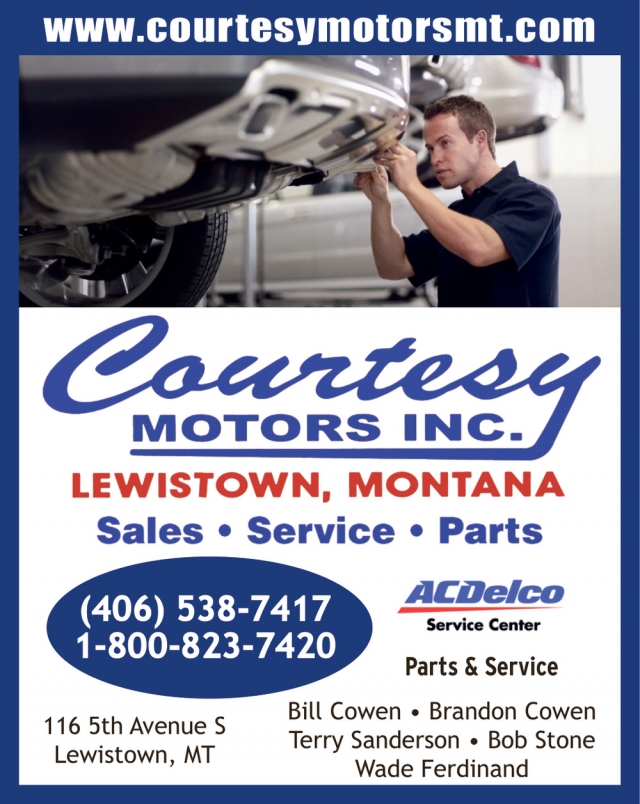 Parts & Service, Courtesy Motors Inc