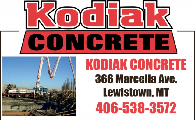 Excavating Contractor, Kodiak Concrete, Lewistown, MT