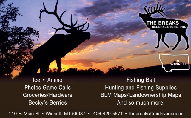 Fishing Bait, The Breaks General Store, Inc., Winnett, MT