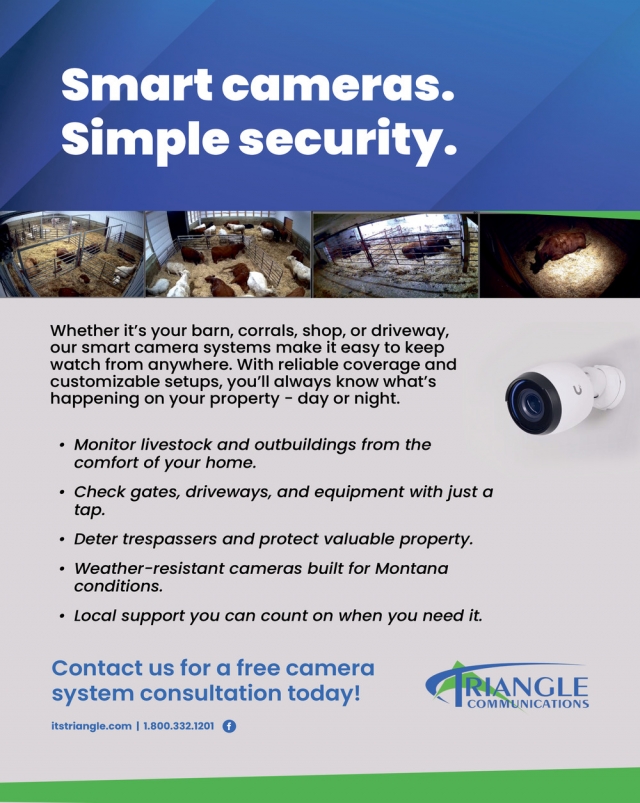 Smart Cameras. Simple Security., Triangle Communications, Havre, MT