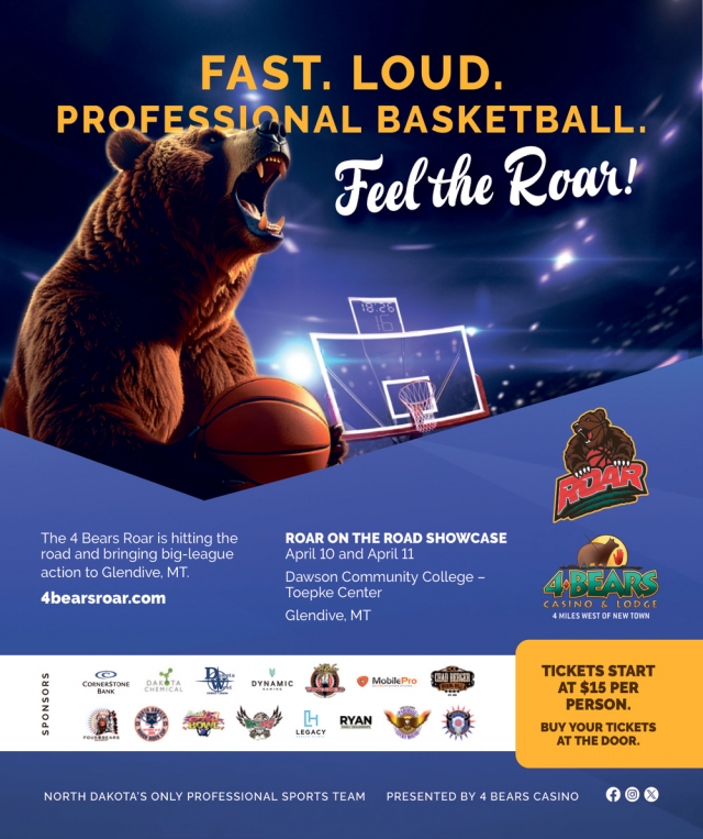 Fast. Loud. Professional Basketball., 4 Bears Casino & Lodge, New Town, ND