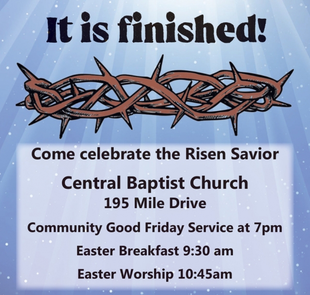 Come Celebrate the Risen Savior, Central Baptist Church, Lewistown, MT