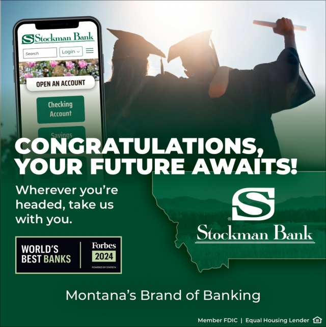 Congratulations, Your Future Awaits!, Stockman Bank