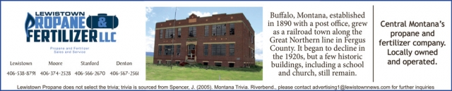 Propane and Fertilizer Sales & Service, Lewistown Propane & Fertilizer LLC, Stanford, MT