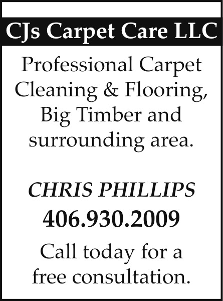 Professional Carpet Cleaning & Flooring, CJs Carpet Care LLC, Big Timber, MT