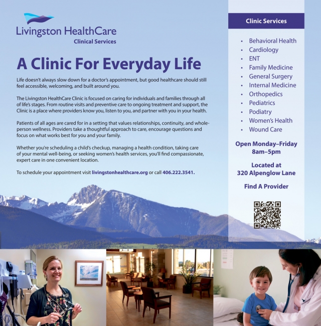 A Clinic for Everyday Life, Livingston Healthcare, Livingston, MT