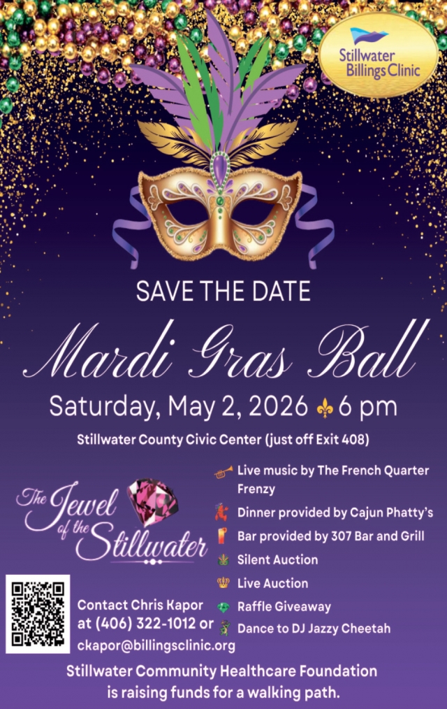 Mardi Gras Ball, Stillwater Billings Clinic, Columbus, MT