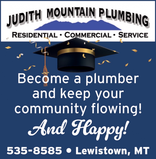Become a Plumber and Keep Your Community Flowing!, Judith Mountain Plumbing, Lewistown, MT