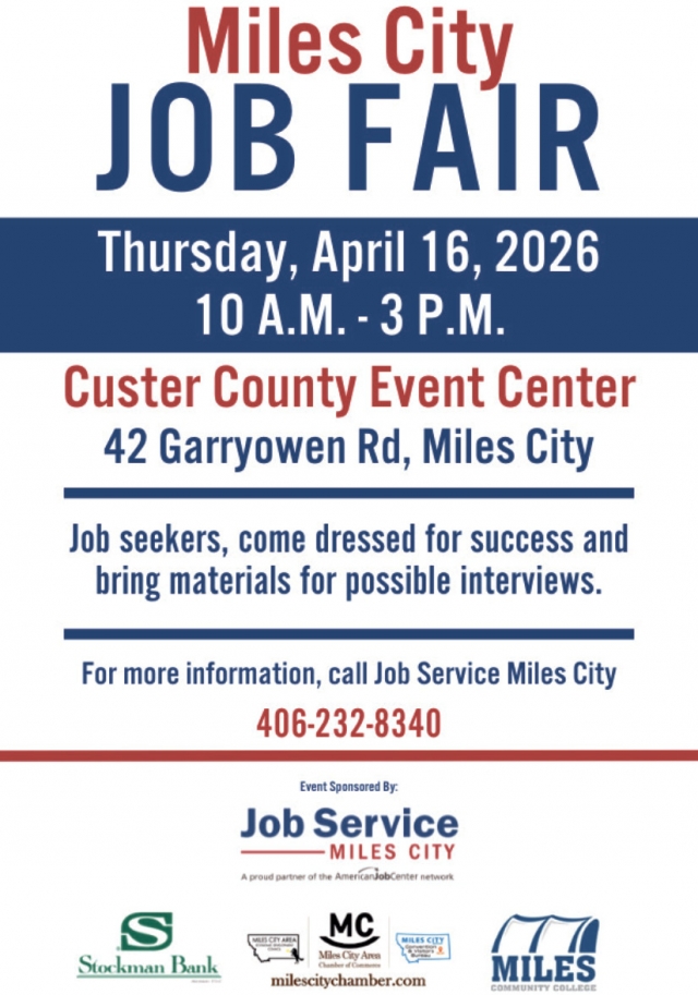 Job Seekers, Miles City Job Fair (April 16, 2026)