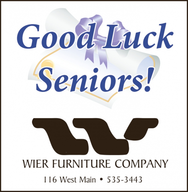 Good Luck Seniors!, Wier Furniture Company, Lewistown, MT
