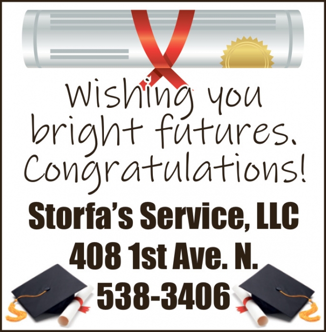 Wishing You Bright Futures., Storfa's Service, LLC