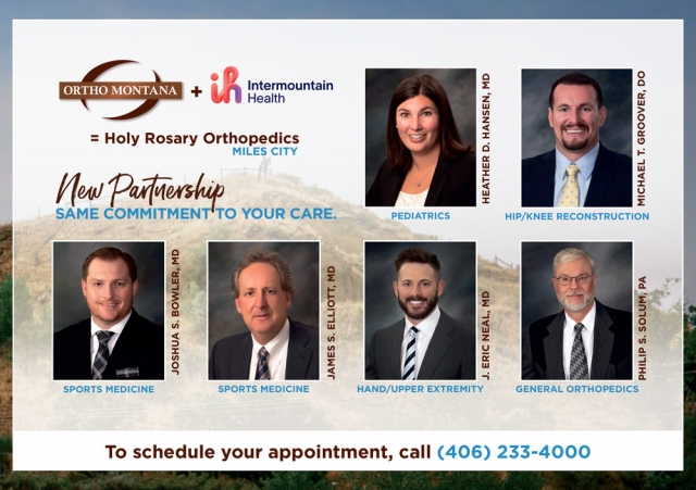 Orthopedics, Intermountain Health - Holy Rosary Hospital, Miles City, MT
